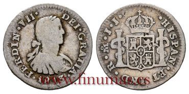 Cy14248.-FERNANDO VII - 1/2 Reales 1813 Mexico JJ.-BC