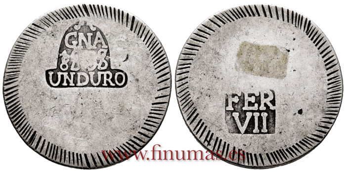 Cy14913.-FERNANDO VII - Un Duro 1808 Gerona .-MBC-