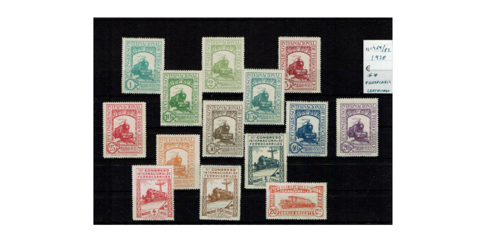 Edifil 0469/482 - 1930 RAILWAYS. NEW WITHOUT HINGE. CERTIFIED