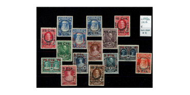 Edifil 0373/387 - 1927 Red Cross. Overprint. New without hinge