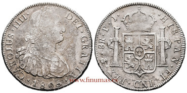 Cy13145.-CARLOS IV - 8 Reales 1806 Potosí P.J. MBC-