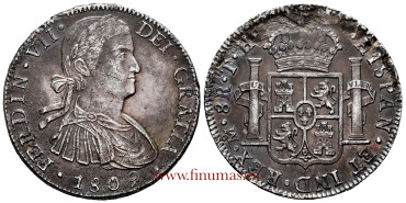 Cy14941.- FERNANDO VII - 8 Reales 1809 Mexico T.H. - MBC-