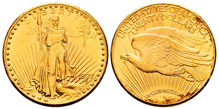 EE.UU  K-127 - 20 DOLLAR LIBERTY SAINT-GAUDENS.  ORO