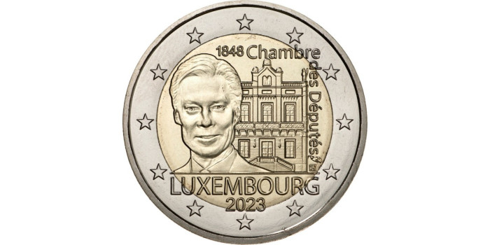 2 EUROS CONMEMORATIVOS LUXEMBURGO 2023 "CAMARA DIPUTADOS"