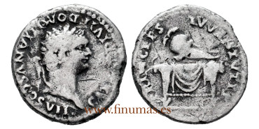 DOMICIANO Denario Roma 80d.c.
