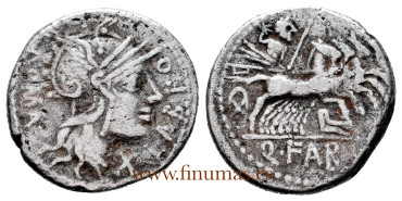 REPUBLICA- FABIA. 124 a.C.  DENARIO BC-