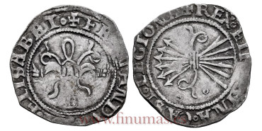 Cy02413 -REYES CATOLICOS 1/2 REAL N.D. BURGOS. ROEL Y CRUZ