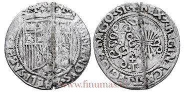 Cy02594 -REYES CATOLICOS 1 REAL N.D. TOLEDO. SIN MARCAS