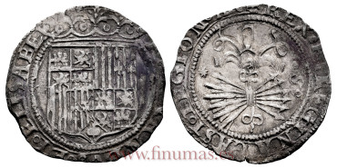 Cy02585 -REYES CATOLICOS 1 REAL N.D. SEVILLA. ESTRELLA 8 PUNTAS