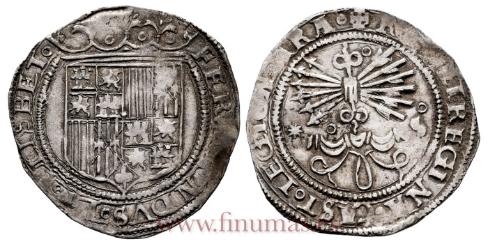 Cy02583 -REYES CATOLICOS 1 REAL N.D. SEVILLA. ESTRELLA 8 PUNTAS