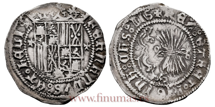 Cy02524 -REYES CATOLICOS 1 REAL N.D. GRANADA. G gotica