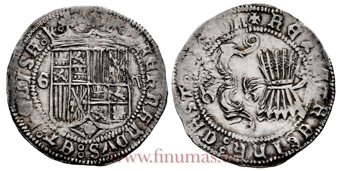 Cy02622 -REYES CATOLICOS 2 REALES N.D. GRANADA. G Gotica