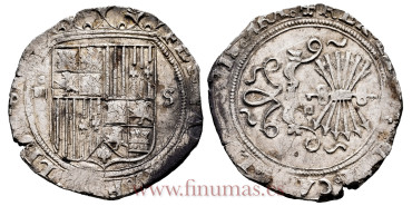 Cy02675a -REYES CATOLICOS 4 REALES N.D. SEVILLA. VALOR IZQUIERDA