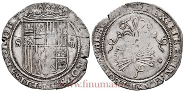 Cy02667 -REYES CATOLICOS 4 REALES N.D. SEVILLA.  ESTRELLA 8 PUNTAS