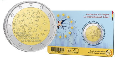 2 EUROS CONMEMORATIVOS BELGICA 2024 "PRESIDENCIA BELGA"
