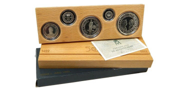 1989 - V CENTENARY. SERIES 5 PESETA VALUES