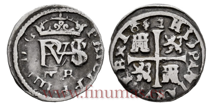 Cy05635.-FELIPE IV - 1/2 ReaL 1633 Sevovia P.-MBC- 