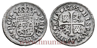 Cy07712-2.-FELIPE V - 1/2 Real 1735 Madrid J.F .-MBC-