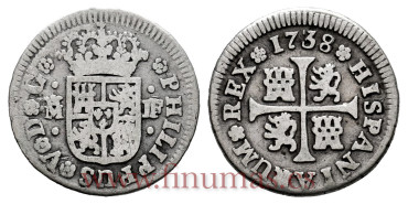 Cy07733-1.-FELIPE V - 1/2 Real 1738 Madrid J.F .-BC