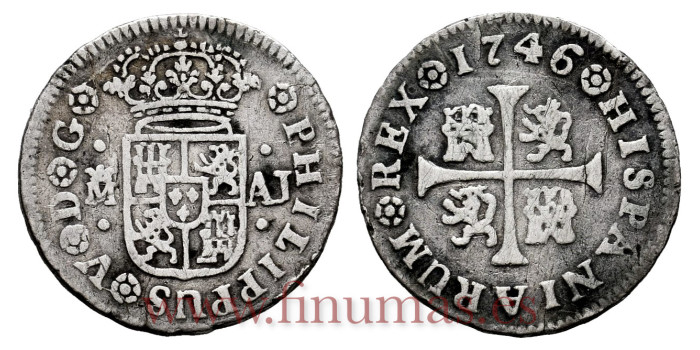 Cy07774-1.-FELIPE V - 1/2 Real 1746 Madrid A.J.-MBC-
