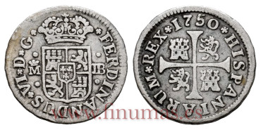 Cy09479.-FERNANDO VI - 1/2 Real 1750 Madrid J.B.-MBC-
