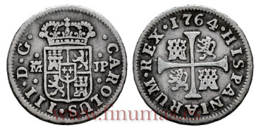 Cy10312.-CARLOS III - 1/2 Real 1764 Madrid J.P.-MBC