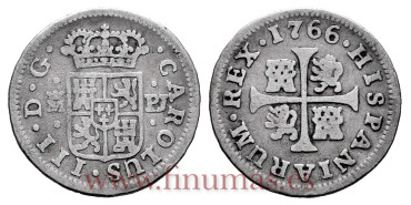 Cy10323.-CARLOS III - 1/2 Real 1766 Madrid P.J.-BC