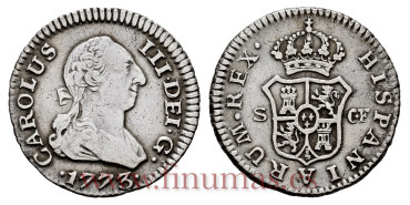 Cy10376.-CARLOS III - 1/2 Real 1773 Sevilla C.F.-MBC