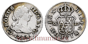 Cy10456.-CARLOS III - 1/2 Real 1784 Madrid J.D.-MBC