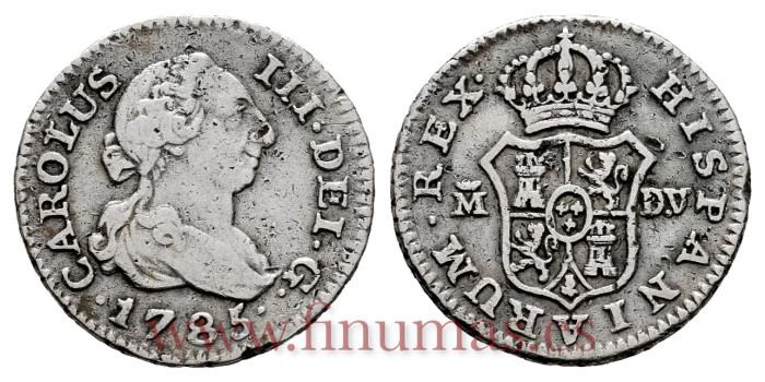 Cy10456.-CARLOS III - 1/2 Real 1782 Madrid D.V.-MBC-