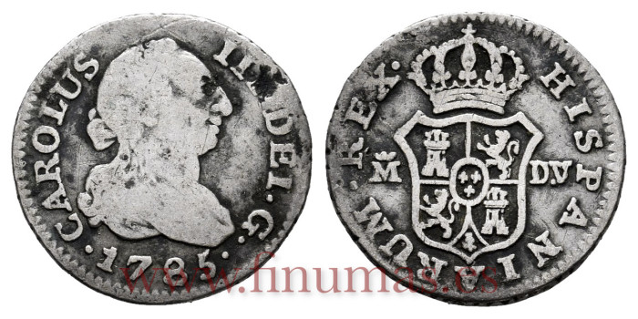 Cy10456-1.-CARLOS III - 1/2 Real 1782 Madrid D.V.-BC