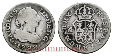 Cy10476.-CARLOS III - 1/2 Real 1788 Madrid M.-BC
