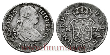Cy12508.-CARLOS IV - 1/2 Real 1803 Madrid F.A.-BC
