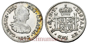 Cy12510.-CARLOS IV - 1/2 Real 1803 Mexico F.T.-EBC+. B.O