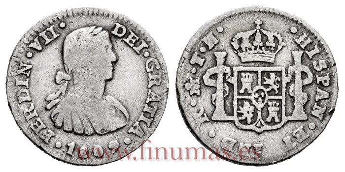 Cy14202.-FERNANDO VII - 1/2 Real 1809 Mexico T.H.- BC