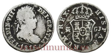 Cy14285.-FERNANDO VII - 1/2 Real 1816 Madrid G.J.- BC