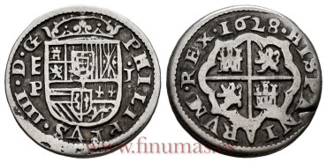 Cy05419.-FELIPE IV -1 ReaL 1628 Sevovia P.-MBC- 
