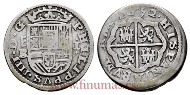 Cy05476.-FELIPE IV -1 ReaL 1652 Sevovia BR .-BC