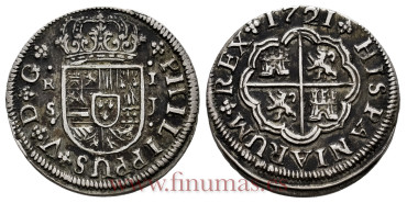 Cy07862-1.-FELIPE V - 1 Real 1721 Sevilla J.-MBC+