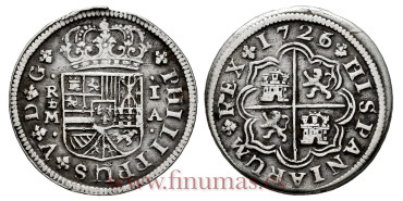 Cy07886.-FELIPE V - 1 Real 1726 Madrid I.A. Sobrefecha -MBC