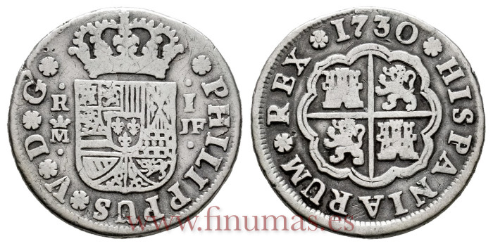 Cy07919.-FELIPE V - 1 Real 1730 Madrid J.F.-MBC-