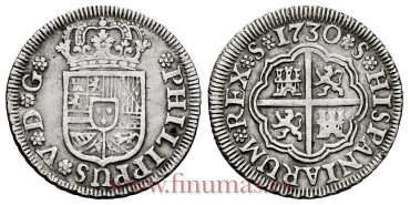 Cy07924.-FELIPE V - 1 Real 1730 Sevilla .-MBC+