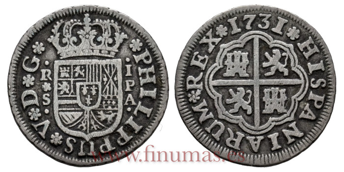 Cy07930.-FELIPE V - 1 Real 1731 Sevilla P.A.-MBC