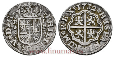 Cy07936-1.-FELIPE V - 1 Real 1732 Sevilla P.A.-MBC