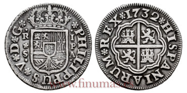 Cy07936-3.-FELIPE V - 1 Real 1732 Sevilla P.A.-MBC+
