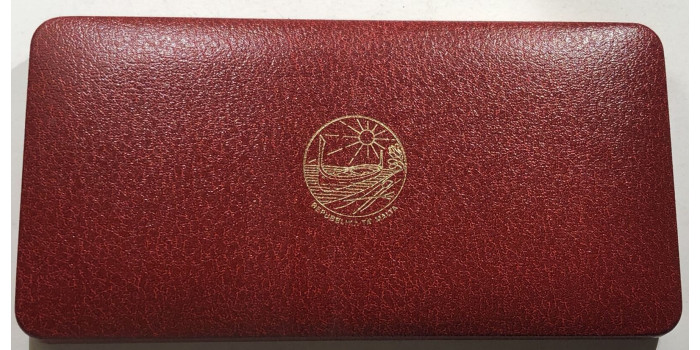 MALTA - K-PS01- .1977 Estuche Set Oficial 9 Valores PROOF