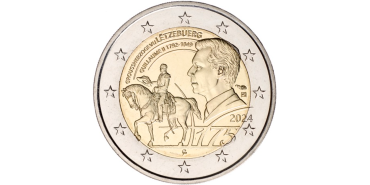 2 EURO COMMEMORATIVE LUXEMBOURG 2024 "GUILLERMO" COIN