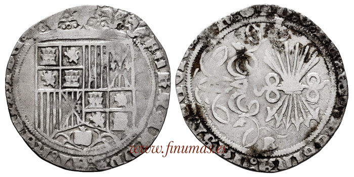 Cy02487 -REYES CATOLICOS 1 REAL N.D. BURGOS. CROSS