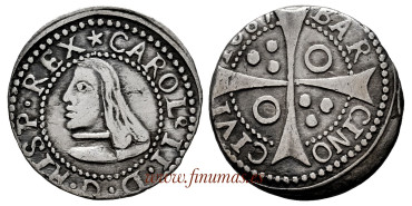 Cy06797.- CARLOS II - 1 Croat 1687 Barcelona MBC+