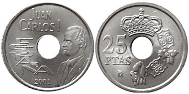 JC099p - 25 pts AÑO 2001 PLATA